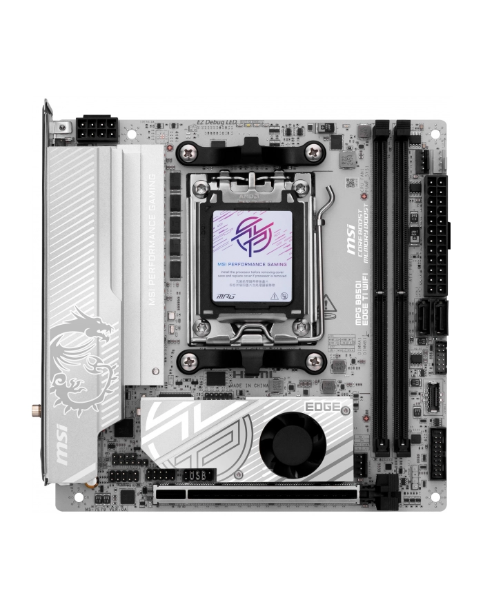 Płyta MSI MPG B850I EDGE TI WIFI /AMD B850/DDR5/SATA3/M.2/USB3.2/WiFi/BT/PCIe5.0/AM5/ITX główny