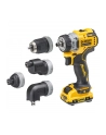 Wiertarko-wkrętarka z 4 głowicami 12V DCD703L2T DEWALT - nr 6