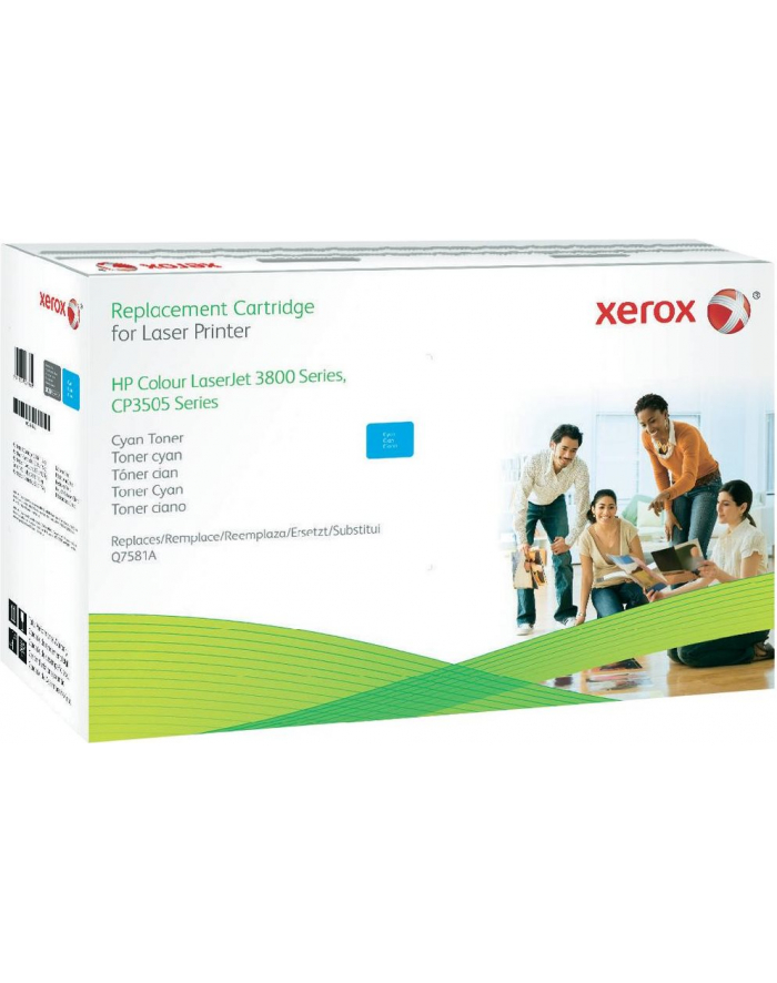 Toner Xerox do HP CLJ 3800 cyjan (Q7581A) 6.000 str. (495L00856) główny