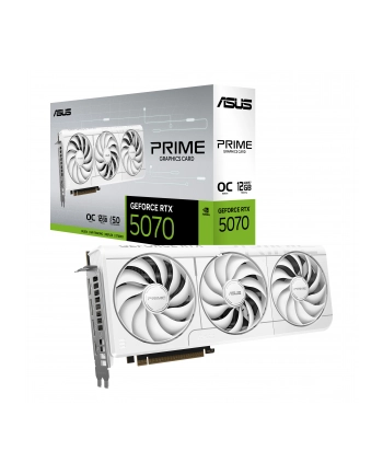 Karta VGA Asus GeForce RTX 5070 PRIME-RTX5070-O12G-WHITE OC 12GB GDDR7 192bit HDMI+3xDP PCIe5.0