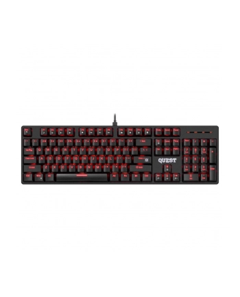 Klawiatura przewodowa Defender QUEST GK-596 MECHANICZNA podświetlana gaming RGB