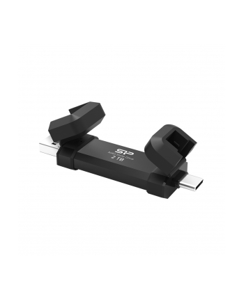 Dysk zewnętrzny SSD Silicon Power DS72 2TB USB-A USB-C 1050/850 MB/s Czarny