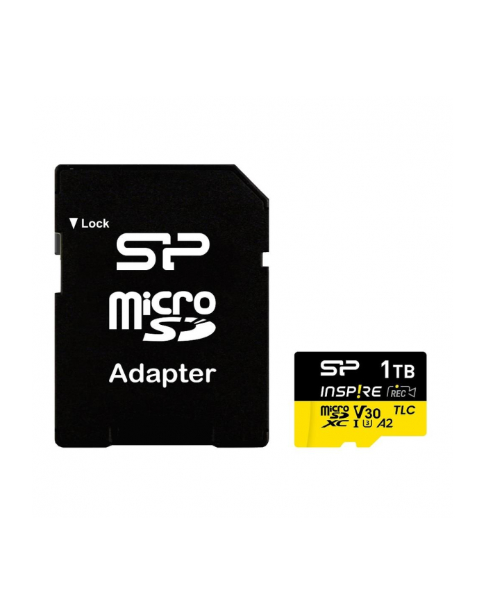 Karta pamięci Silicon Power Inspire microSDXC 1TB V30 UHS-I U3 A2 170/160 MB/s TLC + adapter główny