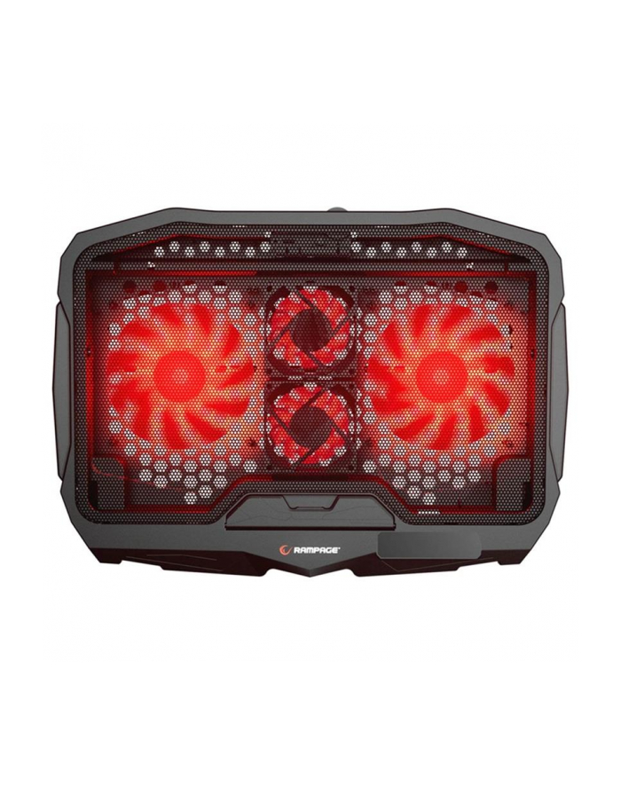 Podstawka chłodząca Rampage AD-RX34 pod laptop 12,1-17'' regulowana czarna główny