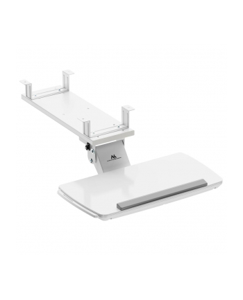 Uchwyt na klawiaturę podbiurkowy Maclean MC-156 W, regulowany, max. 5kg, biały
