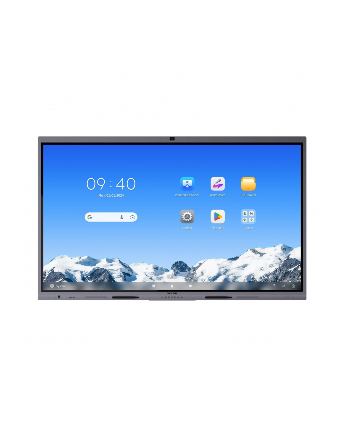 Monitor interaktywny HIKVISION DS-D5C75RB/B2L 75'' 4K (System Android 14, EDLA) z kamerą główny