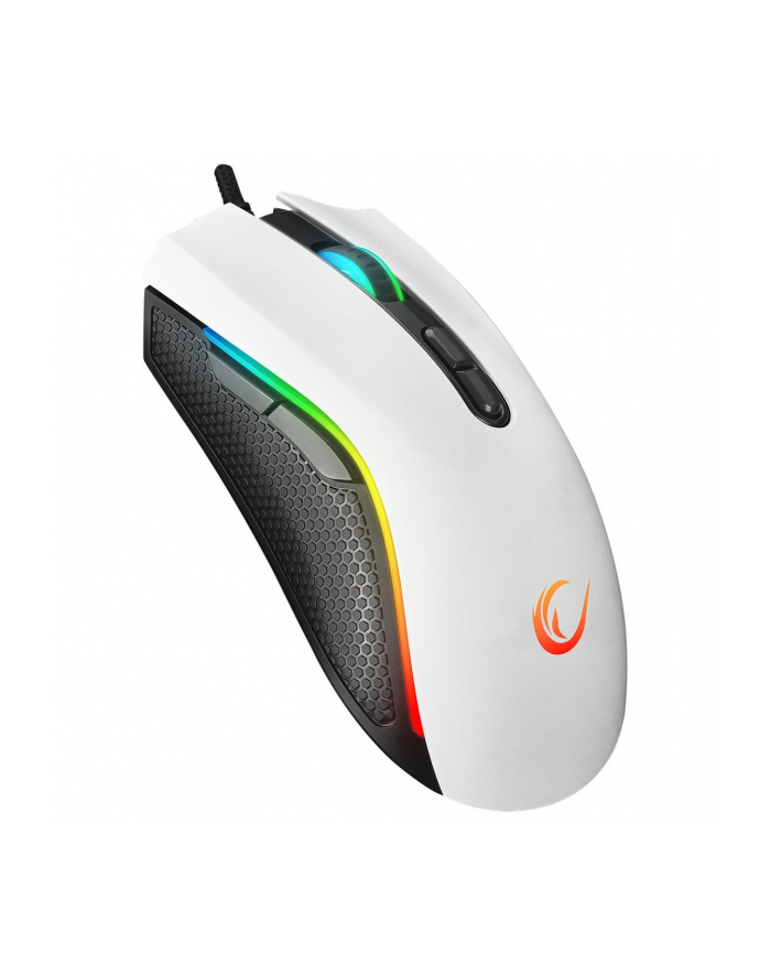 Mysz przewodowa Rampage SMX-R44V2 gamingowa 12800 DPI RGB LED 1K Hz HUANO biała główny