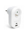Rozgałęźnik sieciowy pojedynczy + USB-A + USB-C MONTIS MT147 biało-szary - nr 1