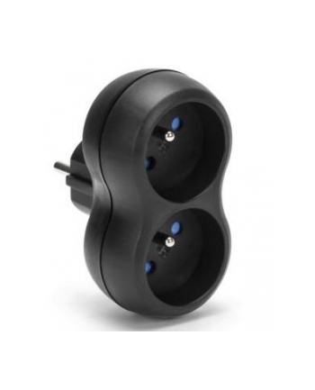 Rozgałęźnik sieciowy MONTIS MT149-BK podwójny czarny nr 1