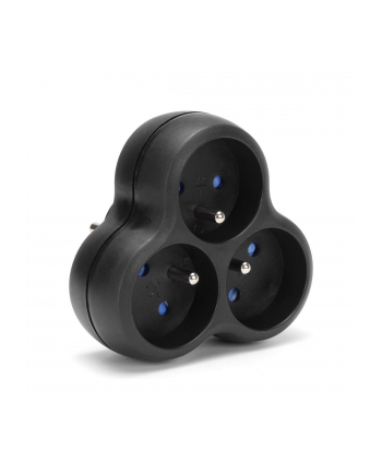 Rozgałęźnik sieciowy MONTIS MT151-BK potrójny czarny