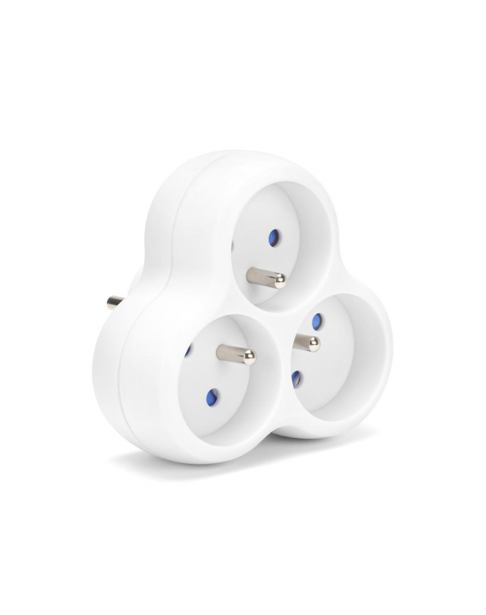 Rozgałęźnik sieciowy MONTIS MT151-WH potrójny biały główny