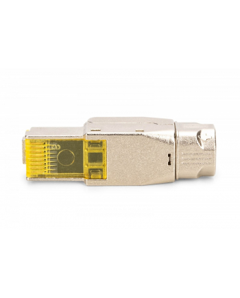 Wtyk RJ45 DIGITUS kat.6A, PoE++, 10GbE, ekranowany, metalowy, beznarzędziowy, AWG 27-22,linka/drut