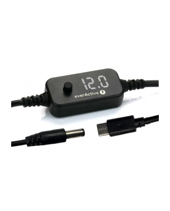 Selektor napięcia, kabel uniwersalny everActive USB-C PD - DC 5V, 9V, 12V, 15V, 20V - 10 wtyków