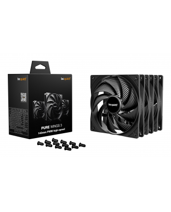 listan gmbh  Wentylator be quiet! Pure Wings 3 140mm PWM HS Black Triple Pack nr 2