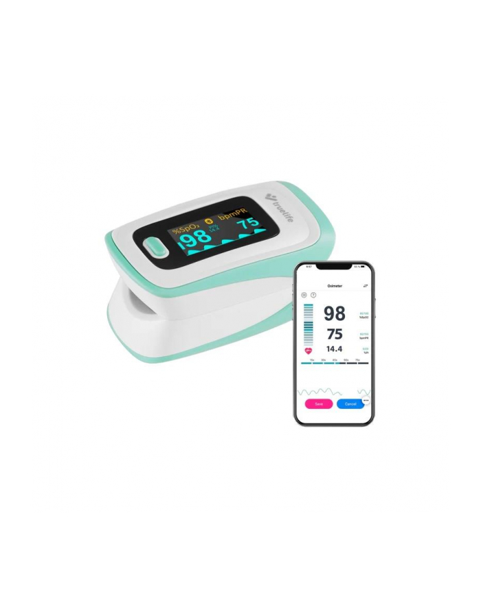 Pulsoksymetr napalcowy TrueLife Oximeter X5 BT iOS, System Android główny