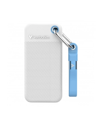 Dysk SSD zewnętrzny Verbatim Pocket 2TB USB-C 3.2 Gen 2 biały/niebieski