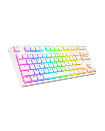 Klawiatura mechaniczna Rampage TKL GHOST Huano Red Switch biała