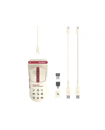 Mysz bezprzewodowa A4Tech Bloody R72 ULTRA DUO Pixels Red