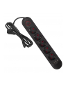 Listwa zasilająca Maclean MCE395 B, przedłużacz 5 gniazd + 3xUSB, 110-240V AC 50/60Hz, 2.1A max 2500W, 1,5m, czarna - nr 1