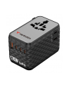 Adapter podróżny Verbatim Charge 'n' Travel GaN III globalny 170W, 2xUSB-C PD 3.1 QC 4+ 140W, 1xUSB-C PD 3.0 QC 3.0 30W, 1xUSB-A QC 3.0 18W - nr 4