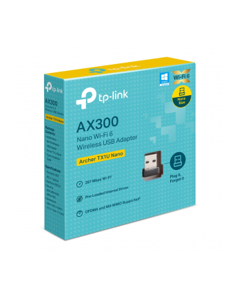 tp-link systems inc. Karta sieciowa TP-Link Archer TX1U Nano AX300 Wi-Fi 6 USB nr 1