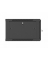 Szafa instalacyjna Rack 19'' Lanberg 6U 600x600 wisząca czarna drzwi perforowane (flat pack) - nr 10