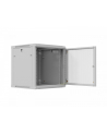 Szafa instalacyjna Rack wisząca 19'' 12U 600x600 szara drzwi perforowane Lanberg (flat pack) - nr 12