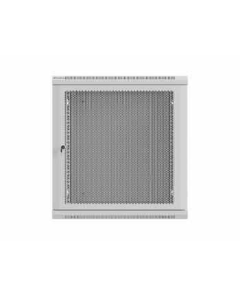 Szafa instalacyjna Rack wisząca 19'' 12U 600x600 szara drzwi perforowane Lanberg (flat pack) nr 1