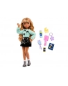 Barbie Dream Besties Zia Lalka i akcesoria, lalka modowa do ustawiania w różnych pozach o falowanych brązowych włosach JGG36 - nr 7