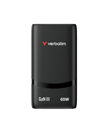 Ładowarka sieciowa Verbatim GaN Fold 'n' Go 65W 2xUSB-C PD 3.0 czarna