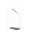 Lampka Biurkowa Gembird Led Z Ładowarką Bezprzewodową (Biała) (TAWPC10LED01W) - nr 2