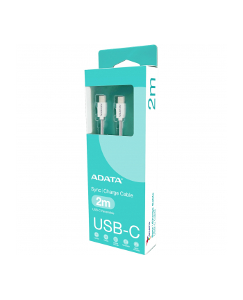 adata Kabel USB-C do USB-C 2.0/100W 200cm biały