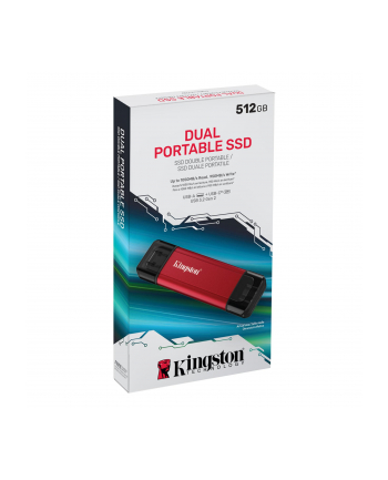 kingston Dysk zewnętrzny SSD 512GB DualPortable USB-A/C 3.2 Gen2 nr 1