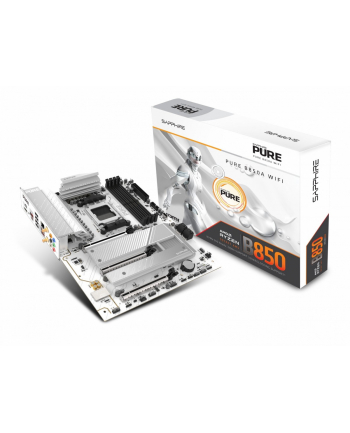 sapphire technology Płyta główna PURE B850A WIFI7 AM5 4DDR5 mATX