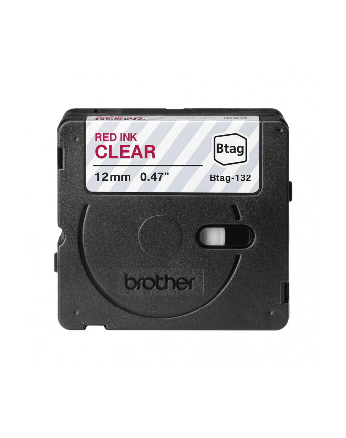 Brother BTAG-132 Red on Clear | Btag główny