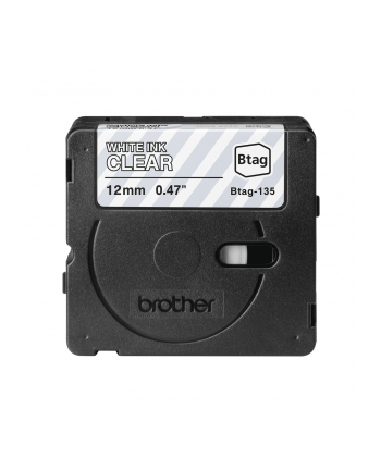 Brother Btag-135 White on Clear | Btag