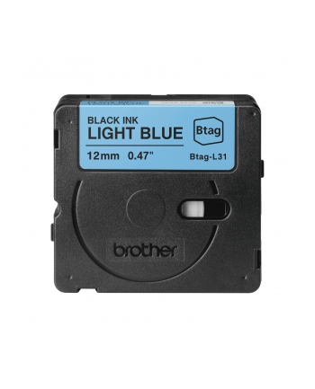 Brother BTAG-L31 Black on Light Blue | Btag