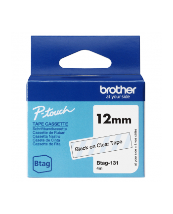 Brother BTAG-131 Red on Clear | Btag