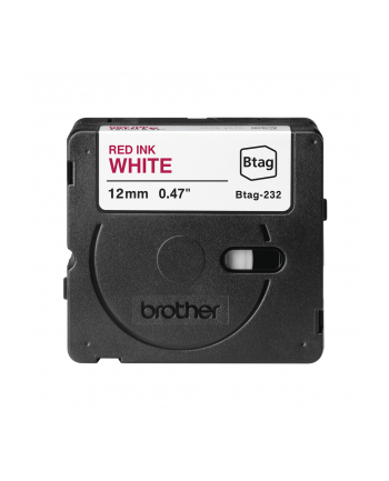 Brother BTAG-232 Red on White | Btag