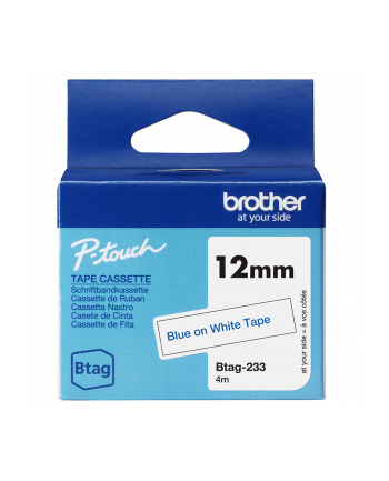 Brother BTAG-233 Blue on White | Btag