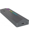 icybox Obudowa dysku IB-1826MCL-CU31 M.2 NVMe i SATA obudowa, RGB lighting, USB 3.2 Gen 2, 10 Gbps - nr 22