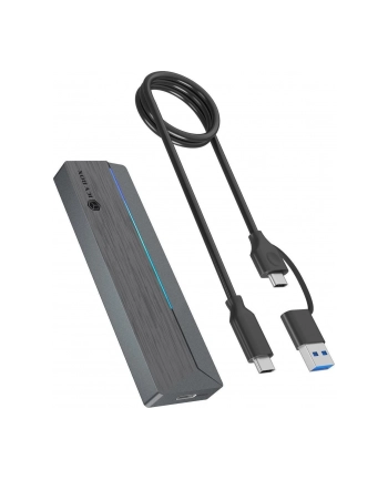 icybox Obudowa dysku IB-1826MCL-CU31 M.2 NVMe i SATA obudowa, RGB lighting, USB 3.2 Gen 2, 10 Gbps