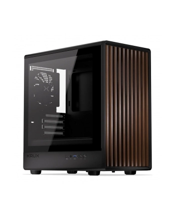 cooling.pl Obudowa KRUX Helio M-ATX, z oknem, bez zasilacza, czarna