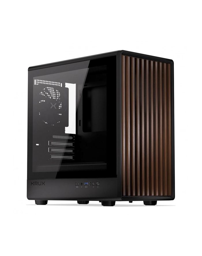 cooling.pl Obudowa KRUX Helio M-ATX, z oknem, bez zasilacza, czarna główny