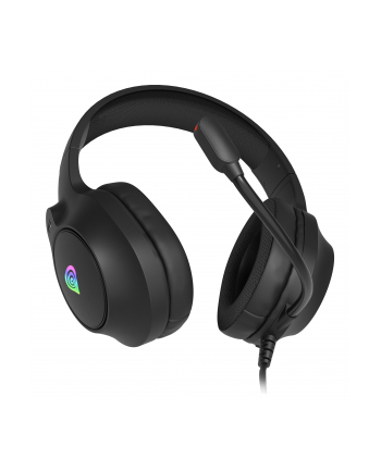 Słuchawki z mikrofonem Genesis Neon 213 RGB nauszne czarne