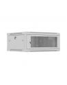Szafa instalacyjna Rack wisząca 19'' 4U 600x600 szara drzwi perforowane Lanberg (flat pack) - nr 1