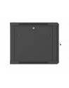 Szafa instalacyjna Rack 19'' Lanberg 9U 600x600 wisząca czarna drzwi perforowane (flat pack) - nr 9