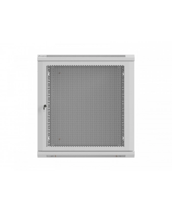 Szafa instalacyjna Rack wisząca 19'' 12U 600x600 szara drzwi perforowane Lanberg (flat pack)