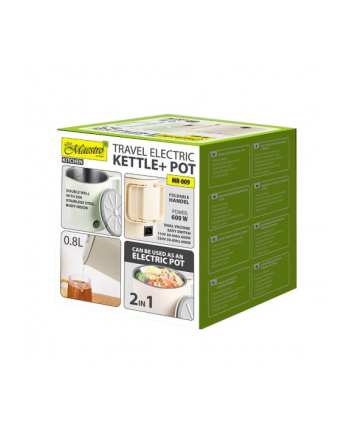 feel-maestro Czajnik elektryczny / garnek turystyczny 2w1  0,8l  600W  MR-009-MINT