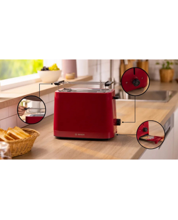 bosch Toster MyMoment TAT3M124 czerwony